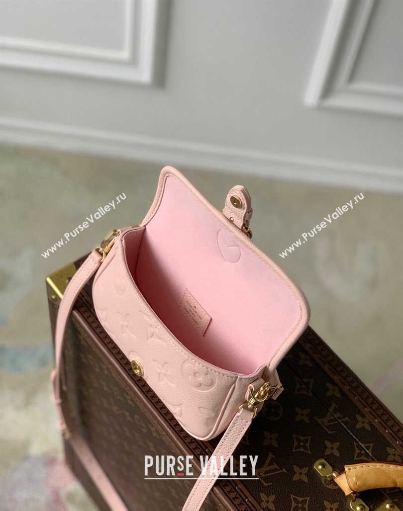 Louis Vuitton Nano Diane Mini bag in Monogram Empreinte Leather M83566 Opale Pink 2024 (KI-240520064)