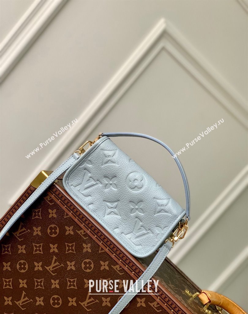 Louis Vuitton Nano Diane Mini bag in Monogram Empreinte Leather M83592 Olympe Blue 2024 (KI-240520065)