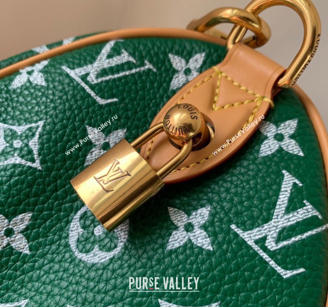 Louis Vuitton Speedy P9 Bandouliere 25 Bag in Soft Calfskin M24423 Green 2024 Runway (KI-240521043)