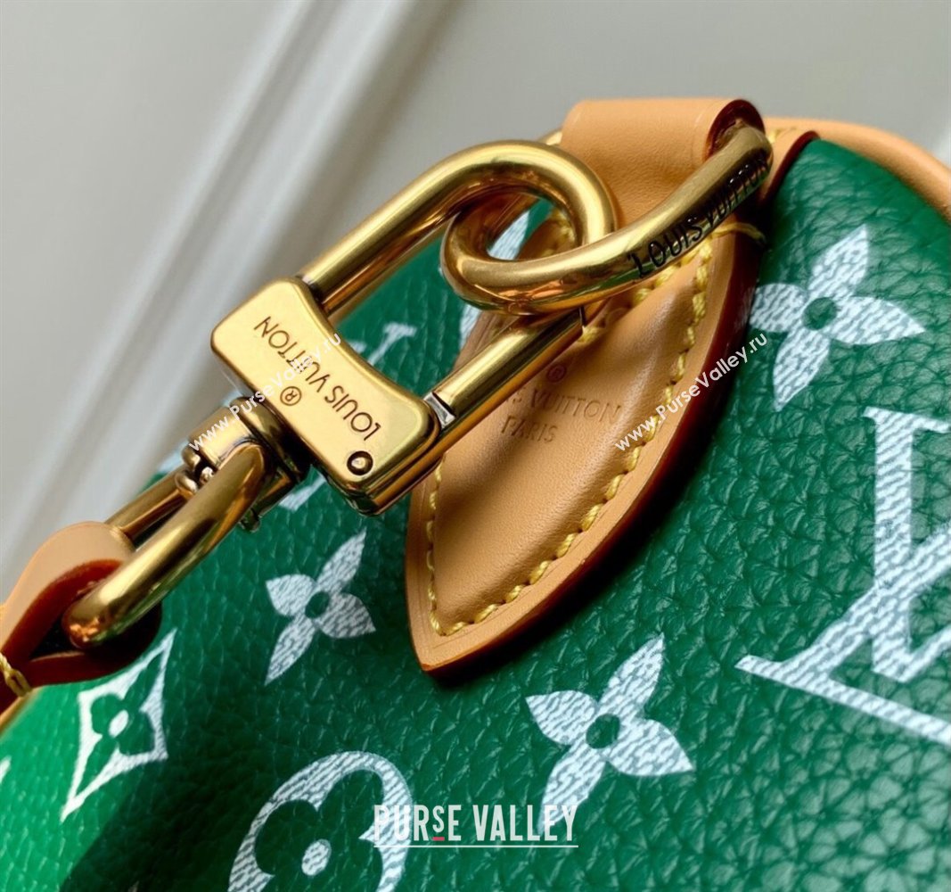 Louis Vuitton Speedy P9 Bandouliere 25 Bag in Soft Calfskin M24423 Green 2024 Runway (KI-240521043)