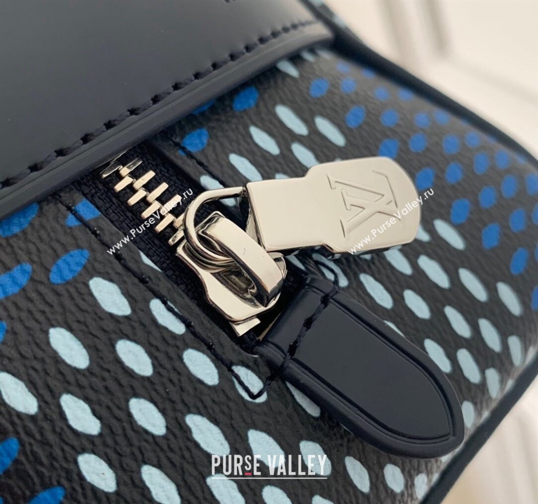 Louis Vuitton Locker Dopp Kit Clutch in Damier Heritage Canvas N40747 Blue 2024 (KI-240520030)