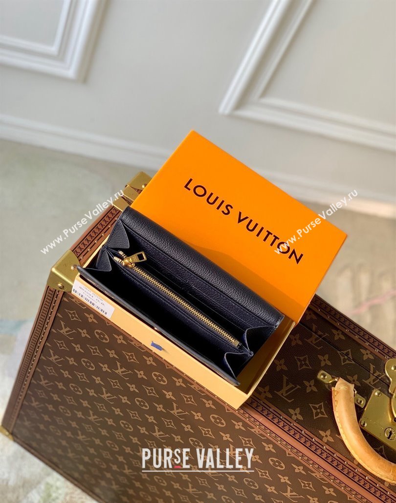 Louis Vuitton Sarah Wallet in Bicolor Monogram Empreinte Leather M81049 Navy Blue /Cream White 2024 (KI-240520089)