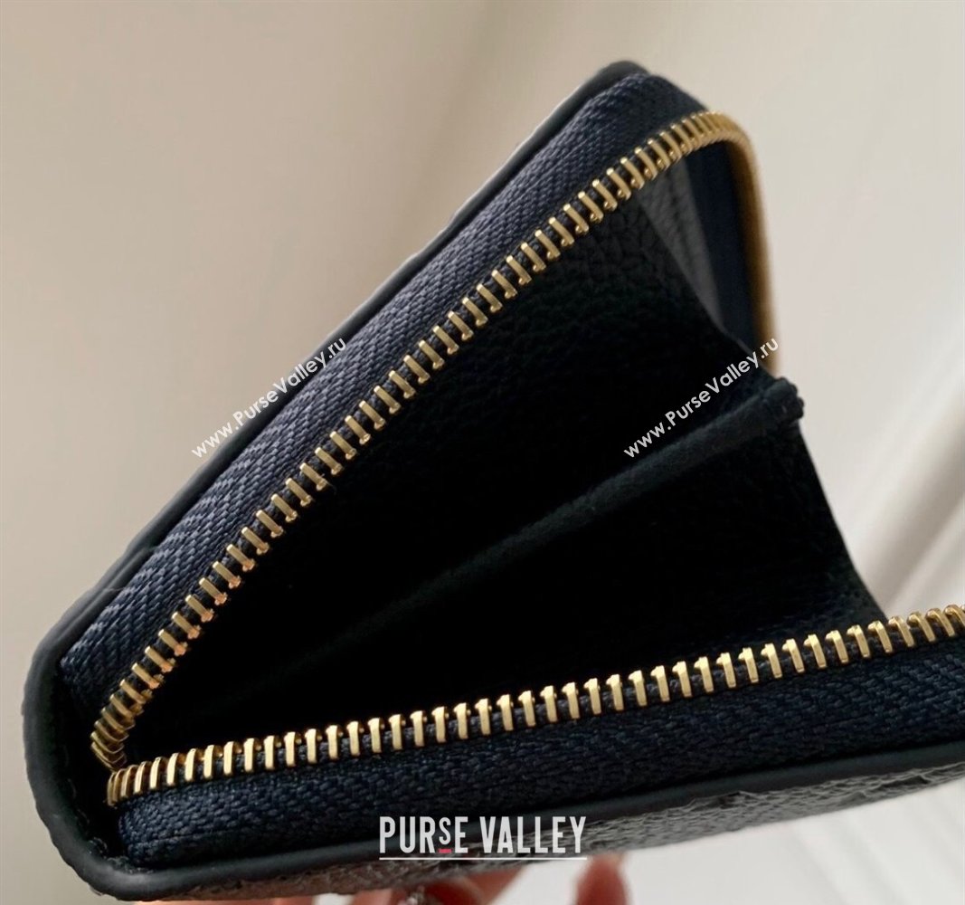 Louis Vuitton Zippy Coin Purse Wallet in Navy Blue Monogram Empreinte Calf Leather M60574 2024 (KI-240520090)