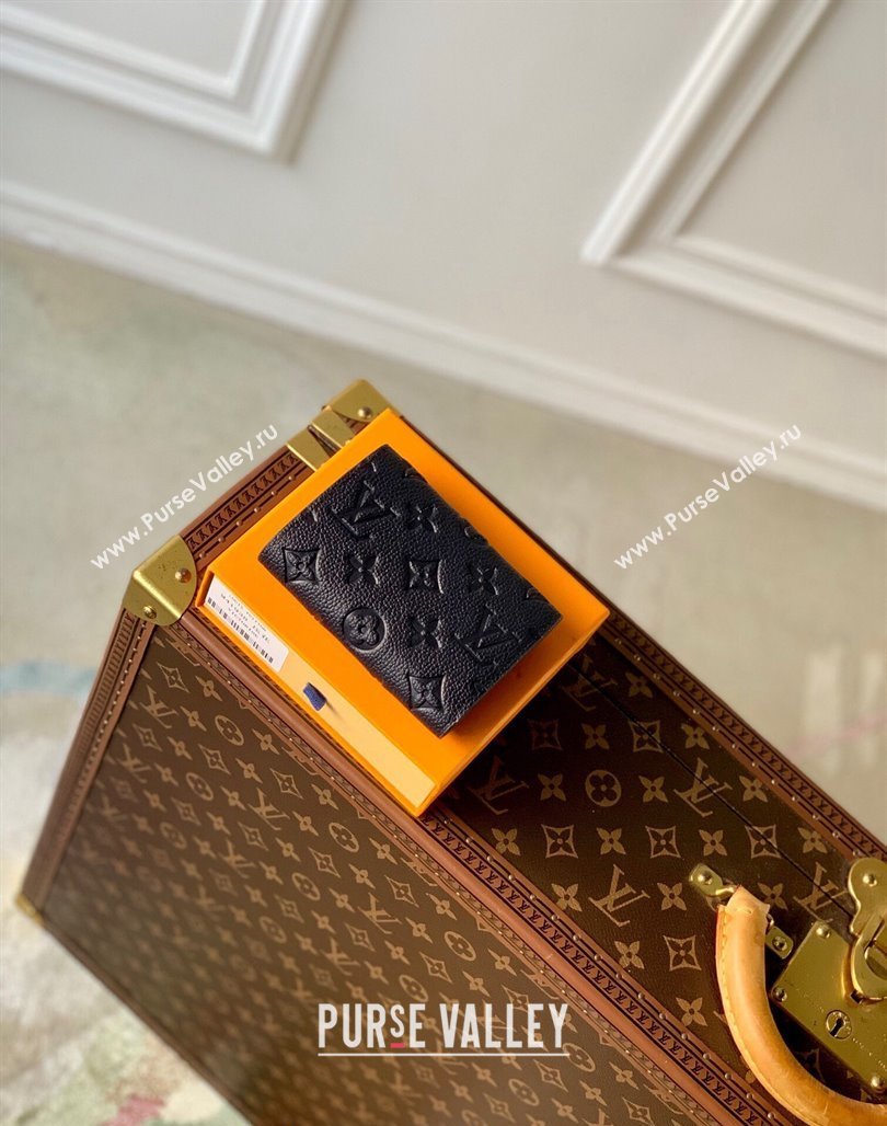 Louis Vuitton Victorine Wallet in Navy Blue Monogram Empreinte Leather M83590 2024 (KI-240520091)