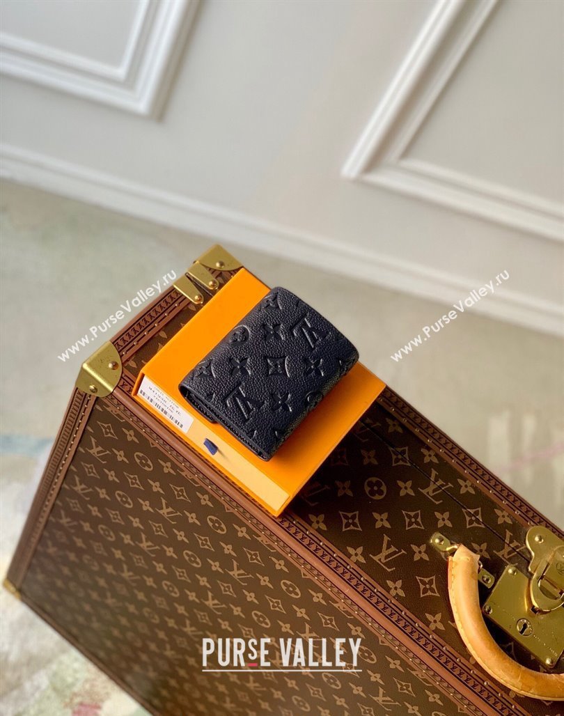 Louis Vuitton Victorine Wallet in Navy Blue Monogram Empreinte Leather M83590 2024 (KI-240520091)