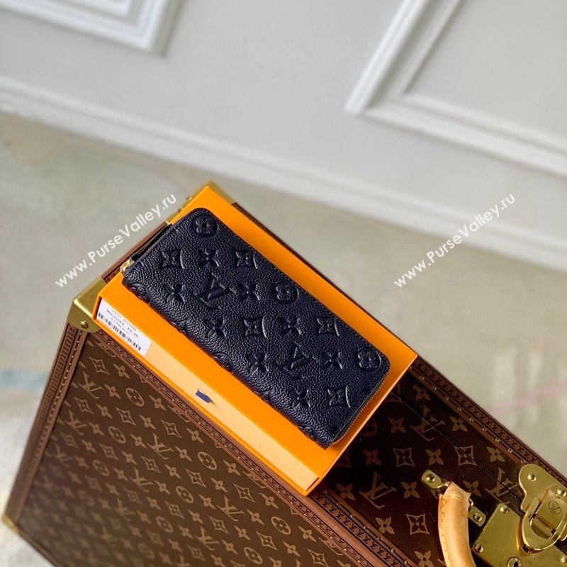 Louis Vuitton Clemence Wallet in Monogram Empreinte Leather M83594 Navy Blue 2024 (KI-240520092)