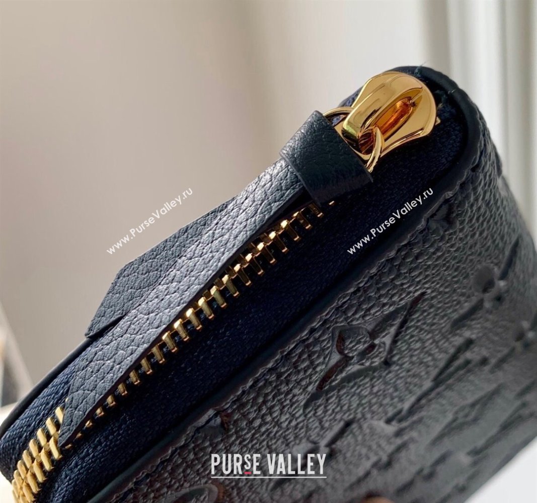 Louis Vuitton Clemence Wallet in Monogram Empreinte Leather M83594 Navy Blue 2024 (KI-240520092)