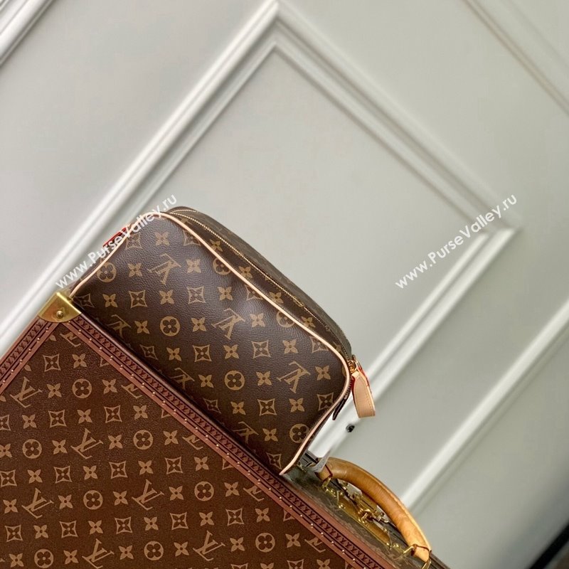 Louis Vuitton Dopp Kit Toilet Travel Pouch M44494 in Monogram Canvas/Nude 2024 (KI-240521044)