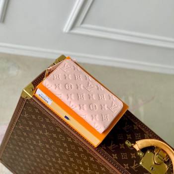 Louis Vuitton Zippy Wallet in Monogram Empreinte Leather M61864 Opale Pink 2024 (KI-240520051)