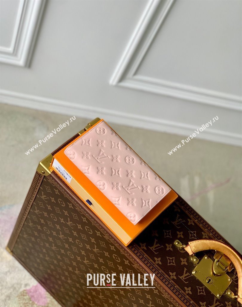 Louis Vuitton Sarah Wallet in Monogram Empreinte Leather M83443 Opale Pink 2024 (KI-240520053)