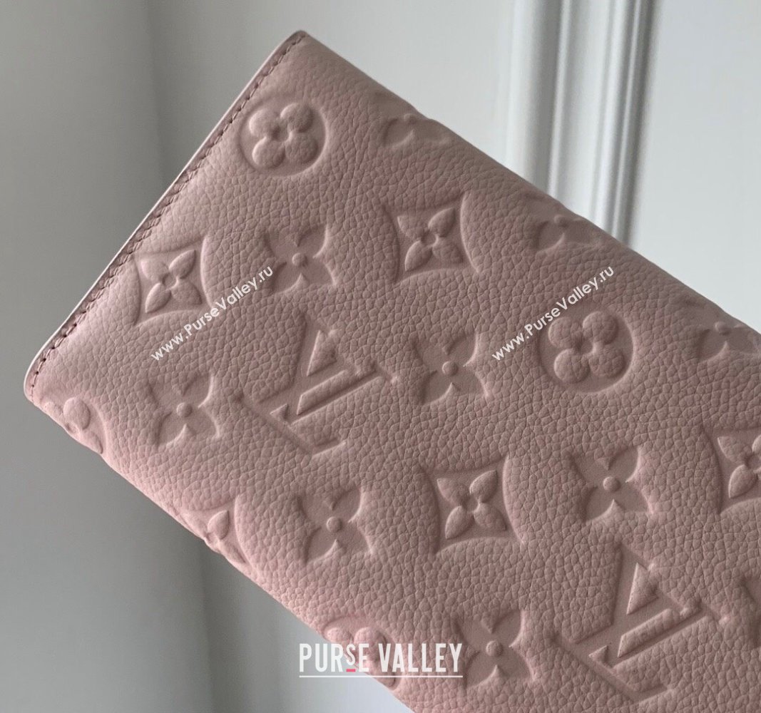 Louis Vuitton Sarah Wallet in Monogram Empreinte Leather M83443 Opale Pink 2024 (KI-240520053)