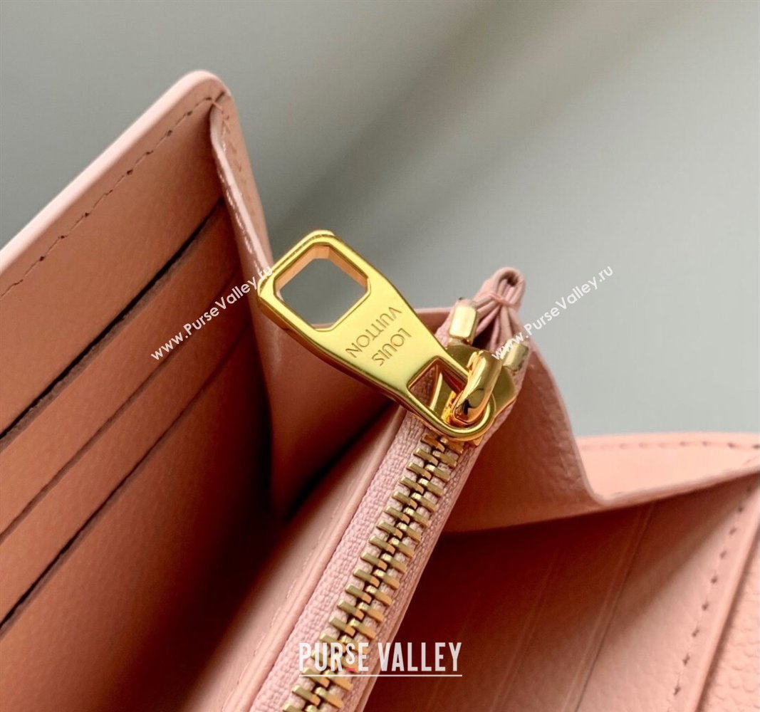 Louis Vuitton Sarah Wallet in Monogram Empreinte Leather M83443 Opale Pink 2024 (KI-240520053)