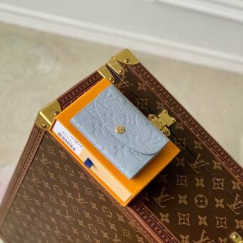 Louis Vuitton Rosalie Coin Purse Wallet in Monogram Empreinte Leather M81520 Olympe Blue 2024 (KI-240520058)