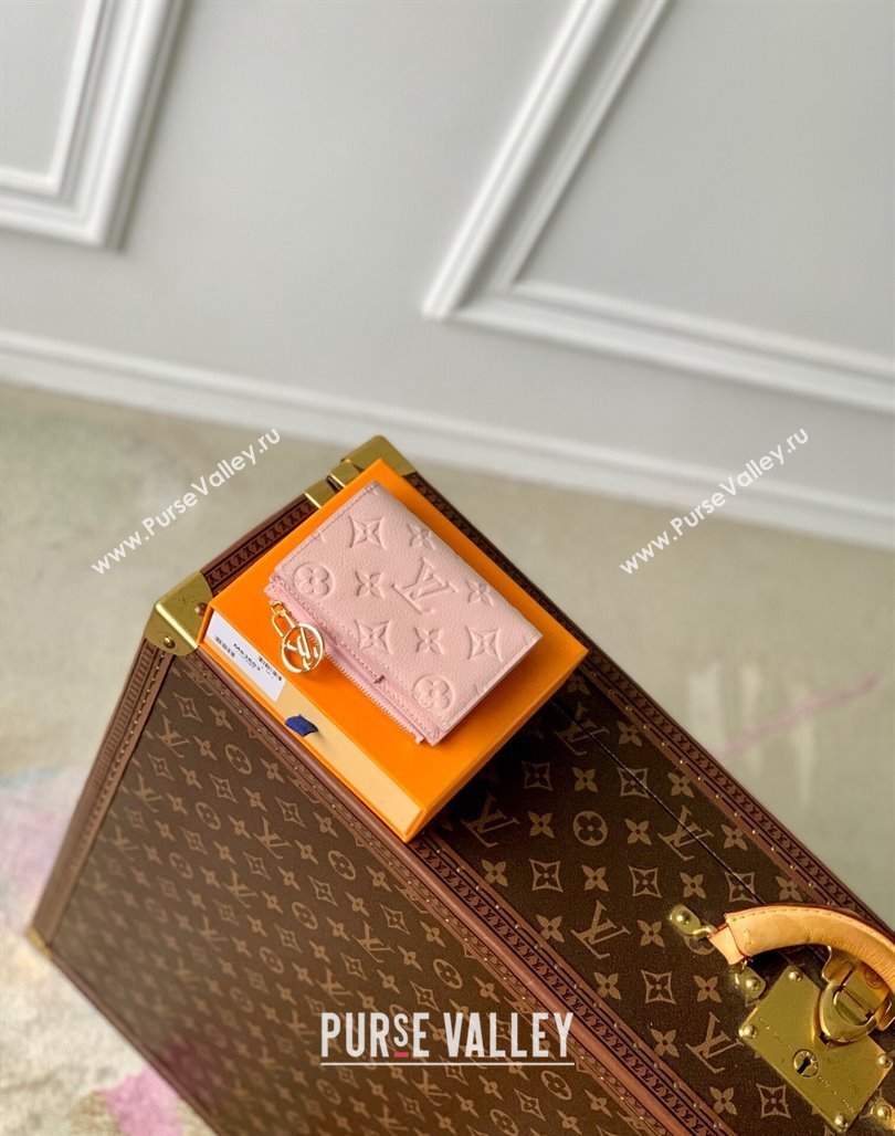 Louis Vuitton Lisa Wallet in Monogram Empreinte Leather M83569 Opale Pink 2024 (KI-240520060)