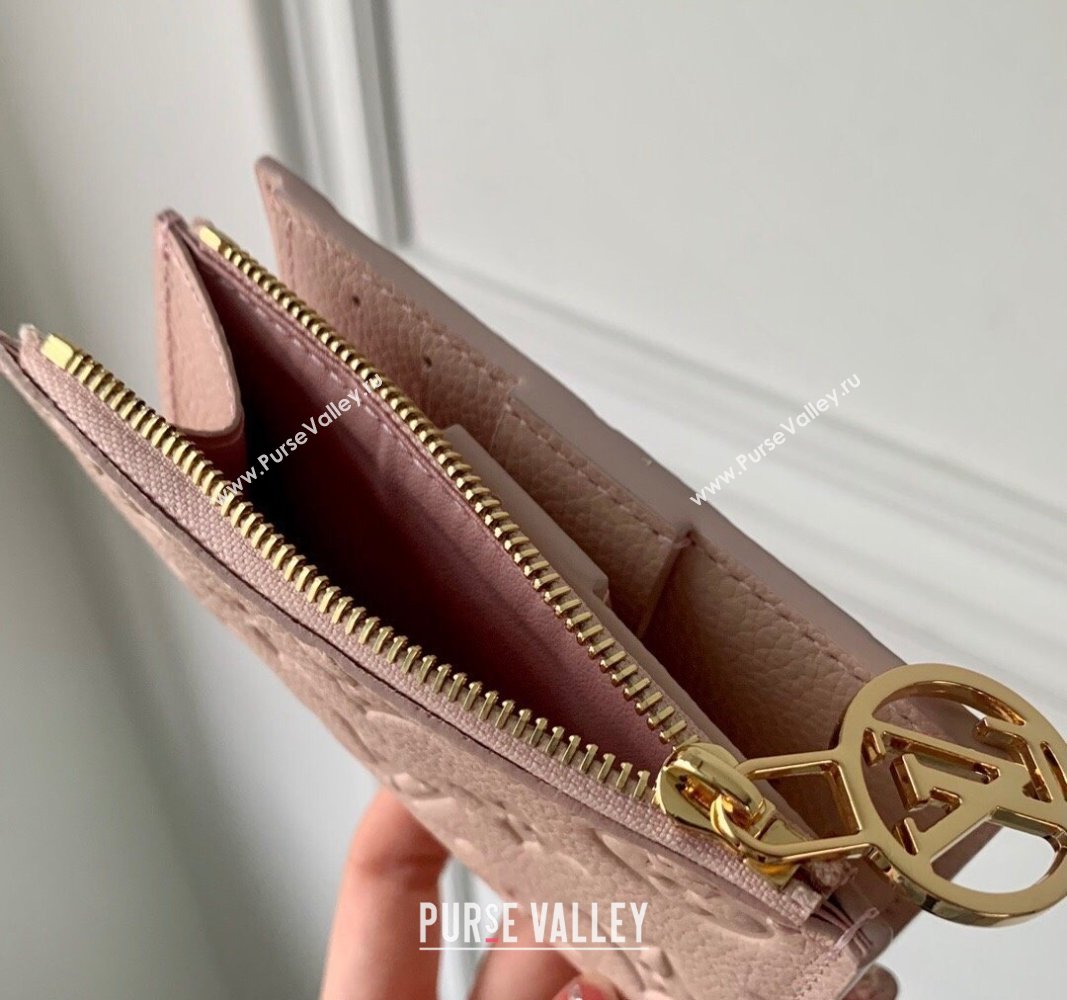 Louis Vuitton Lisa Wallet in Monogram Empreinte Leather M83569 Opale Pink 2024 (KI-240520060)