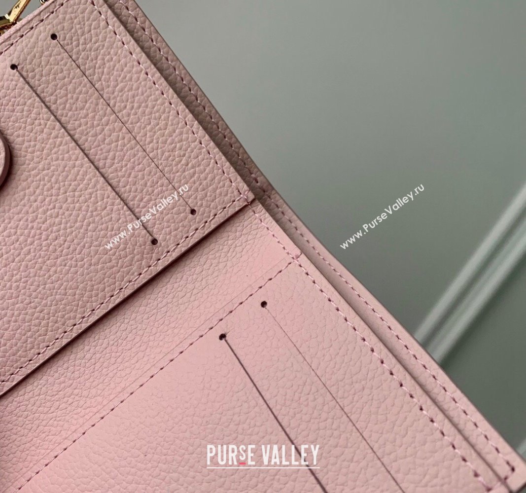 Louis Vuitton Lisa Wallet in Monogram Empreinte Leather M83569 Opale Pink 2024 (KI-240520060)