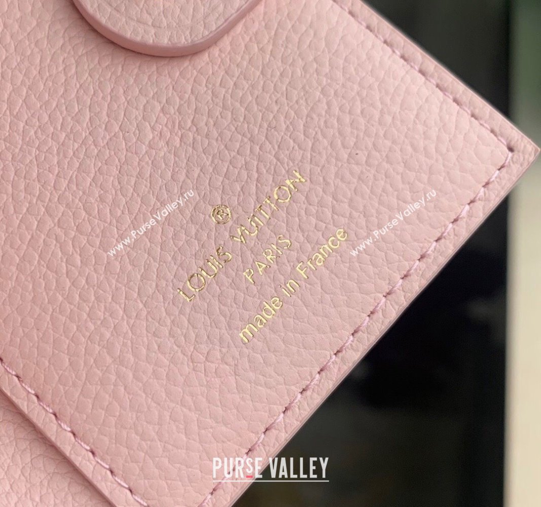 Louis Vuitton Lisa Wallet in Monogram Empreinte Leather M83569 Opale Pink 2024 (KI-240520060)