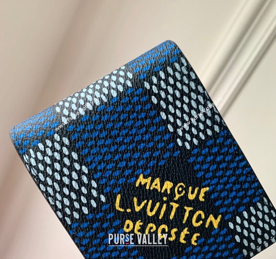 Louis Vuitton Multiple Wallet in Damier Heritage Canvas N40676 Blue 2024 (KI-240520003)