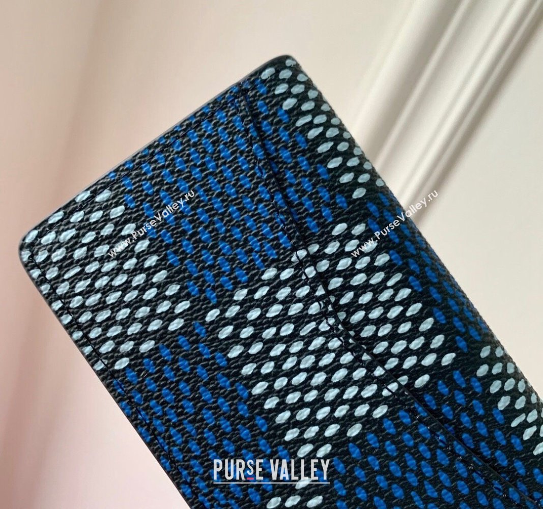 Louis Vuitton Pocket Organizer Wallet in Damier Heritage Canvas N40677 Blue 2024 (KI-240520006)