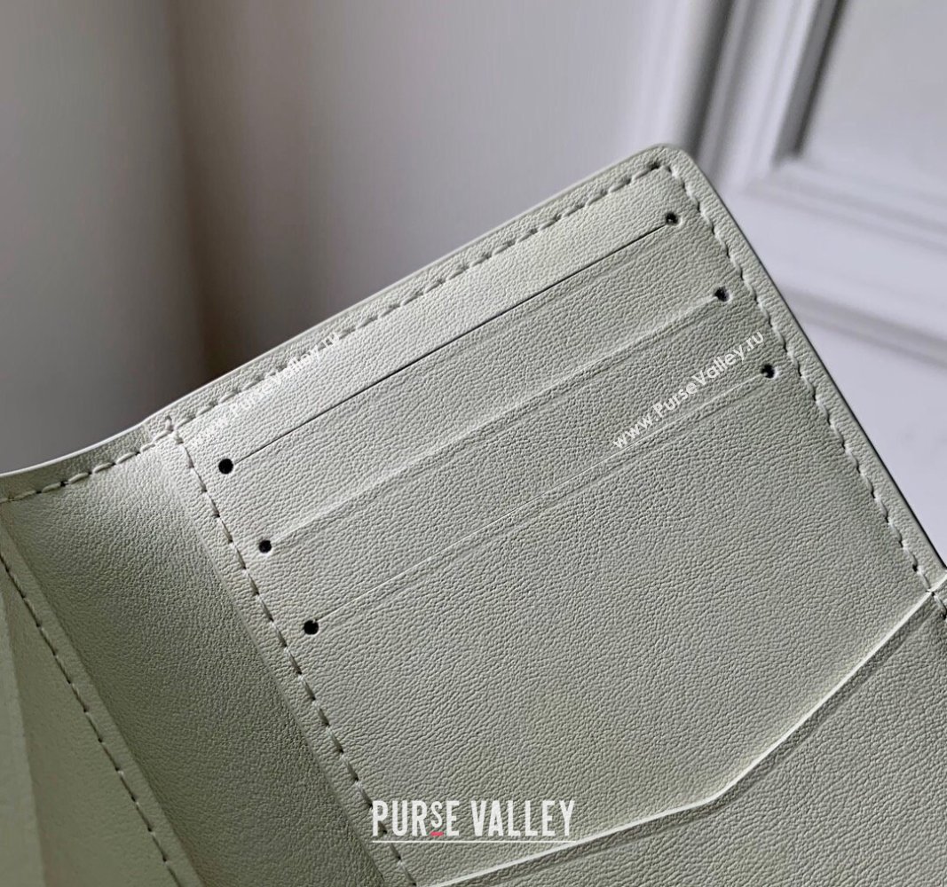 Louis Vuitton Pocket Organizer Wallet in Monogram Shadow Calfskin M83377 White 2024 (KI-240520007)