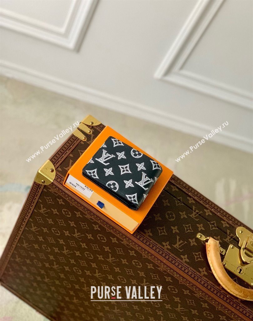 Louis Vuitton Multiple Wallet in Monogram Shadow Calfskin M83379 Ink Blue 2024 (KI-240520010)