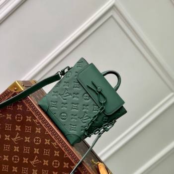Louis Vuitton Nano Steamer Mini Bag in Forest Green Taurillon Monogram Leather M83052 2024 (KI-240520033)