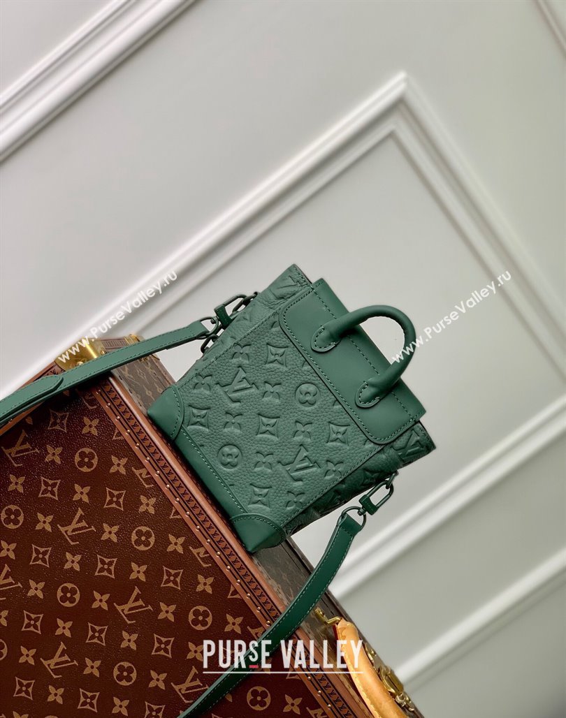 Louis Vuitton Nano Steamer Mini Bag in Forest Green Taurillon Monogram Leather M83052 2024 (KI-240520033)