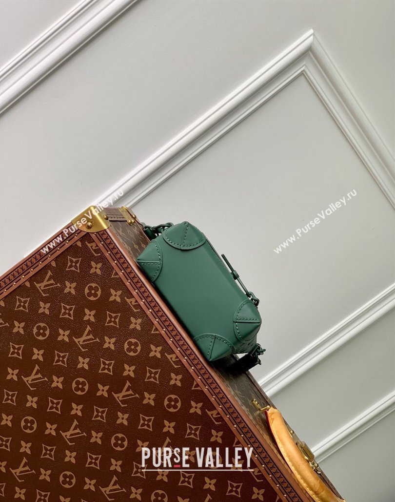 Louis Vuitton Nano Steamer Mini Bag in Forest Green Taurillon Monogram Leather M83052 2024 (KI-240520033)