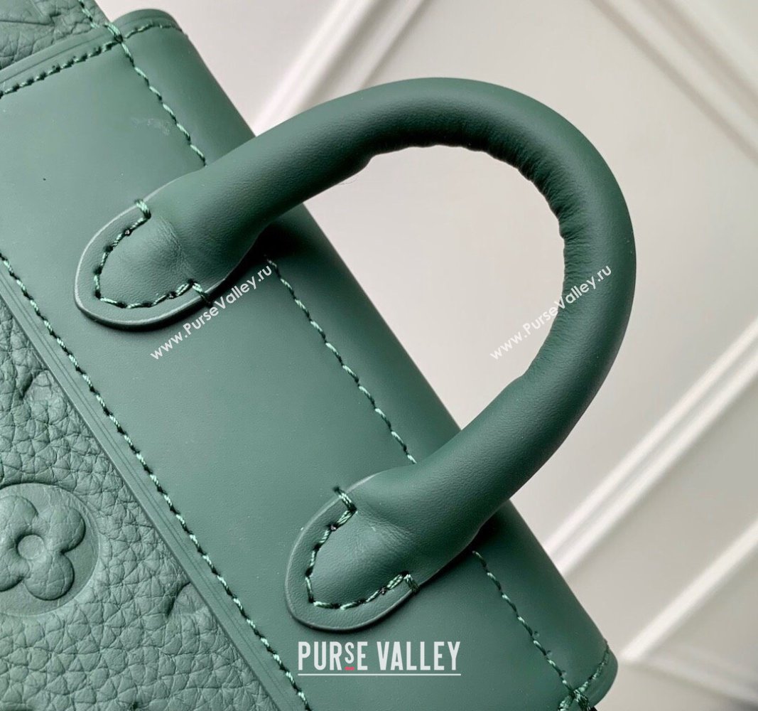 Louis Vuitton Nano Steamer Mini Bag in Forest Green Taurillon Monogram Leather M83052 2024 (KI-240520033)