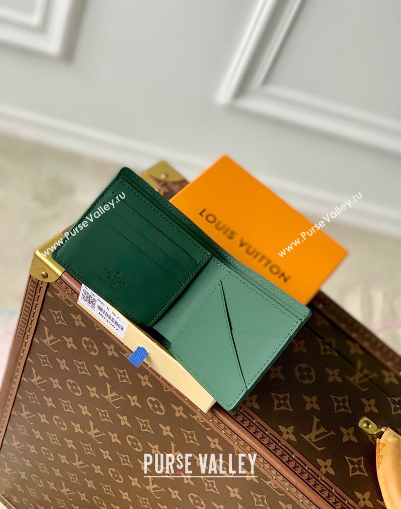 Louis Vuitton Multiple Wallet in Forest Green Taurillon Monogram Leather M83055 2024 (KI-240520038)