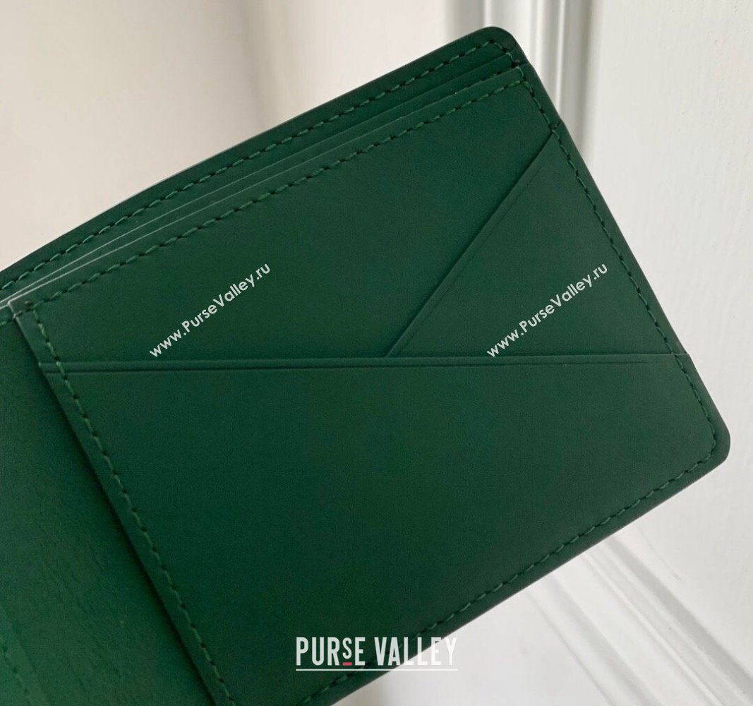 Louis Vuitton Multiple Wallet in Forest Green Taurillon Monogram Leather M83055 2024 (KI-240520038)