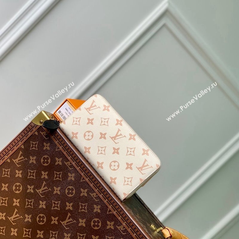 Louis Vuitton Zippy Wallet in Monogram Dune Canvas M83093 Cream White 2024 (KI-240520040)