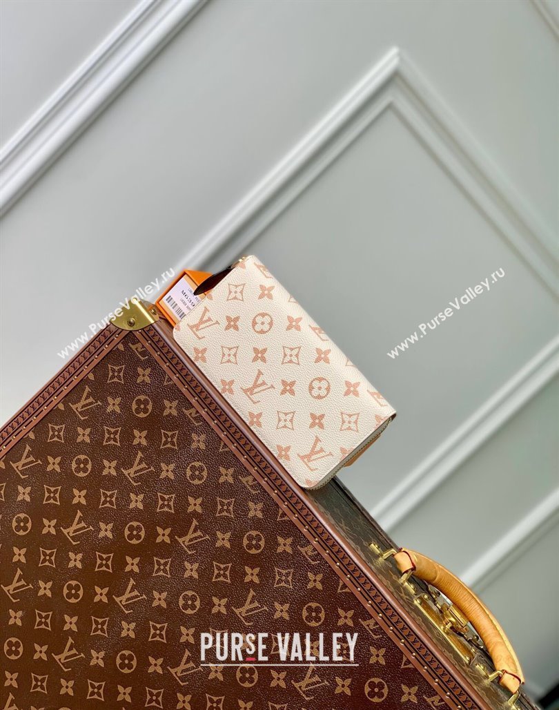 Louis Vuitton Zippy Wallet in Monogram Dune Canvas M83093 Cream White 2024 (KI-240520040)