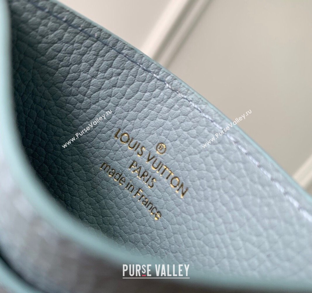 Louis Vuitton LV Charms Card Holder Monogram Empreinte Leather Olympe Blue M83585 2024 (KI-240520056)