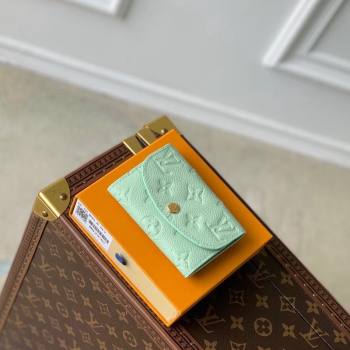 Louis Vuitton Rosalie Coin Purse Wallet in Monogram Empreinte Leather M82930 Matcha Green 2024 (KI-240520049)