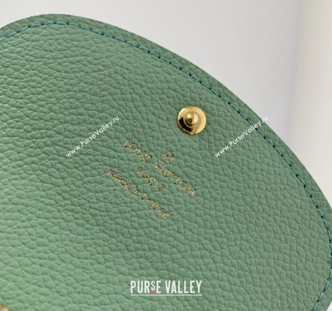 Louis Vuitton Rosalie Coin Purse Wallet in Monogram Empreinte Leather M82930 Matcha Green 2024 (KI-240520049)