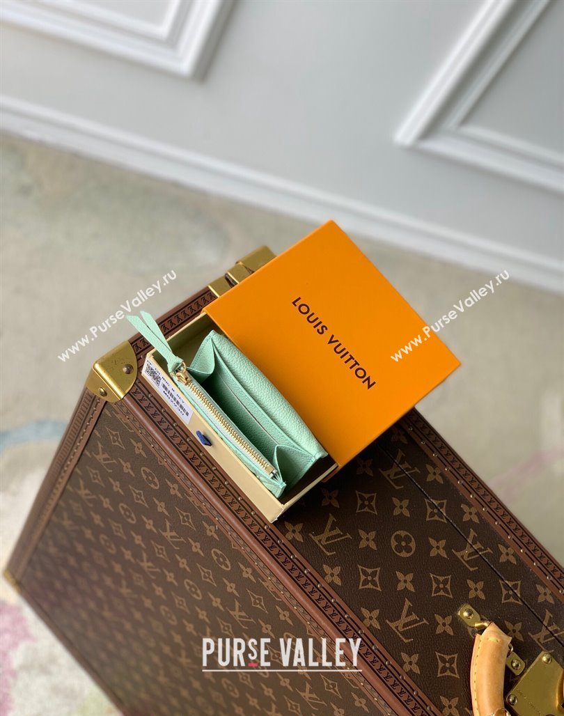 Louis Vuitton Rosalie Coin Purse Wallet in Monogram Empreinte Leather M82930 Matcha Green 2024 (KI-240520049)