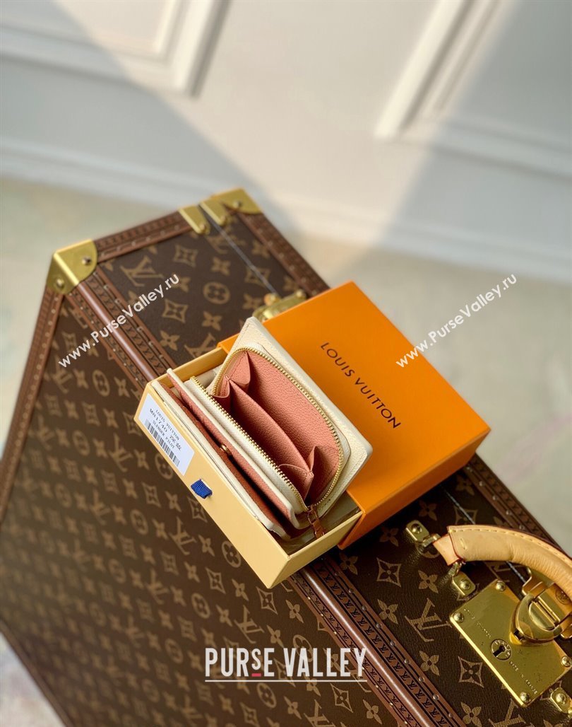 Louis Vuitton Clea Coin Purse Wallet in Bicolor Monogram Empreinte Leather M80151 Pink 2024 (KI-240520071)