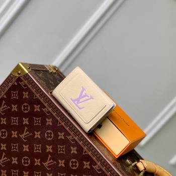 Louis Vuitton Clea Coin Purse Wallet in Bicolor Monogram Empreinte Leather M80151 Purple 2024 (KI-240520072)