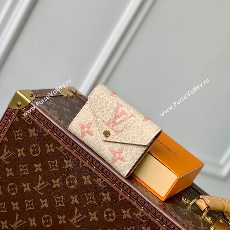 Louis Vuitton Victorine Wallet in Bicolor Monogram Empreinte Leather M80968 Pink 2024 (KI-240520075)