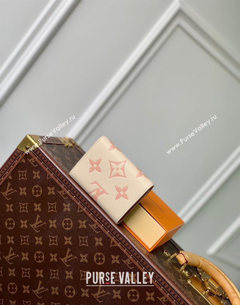 Louis Vuitton Victorine Wallet in Bicolor Monogram Empreinte Leather M80968 Pink 2024 (KI-240520075)