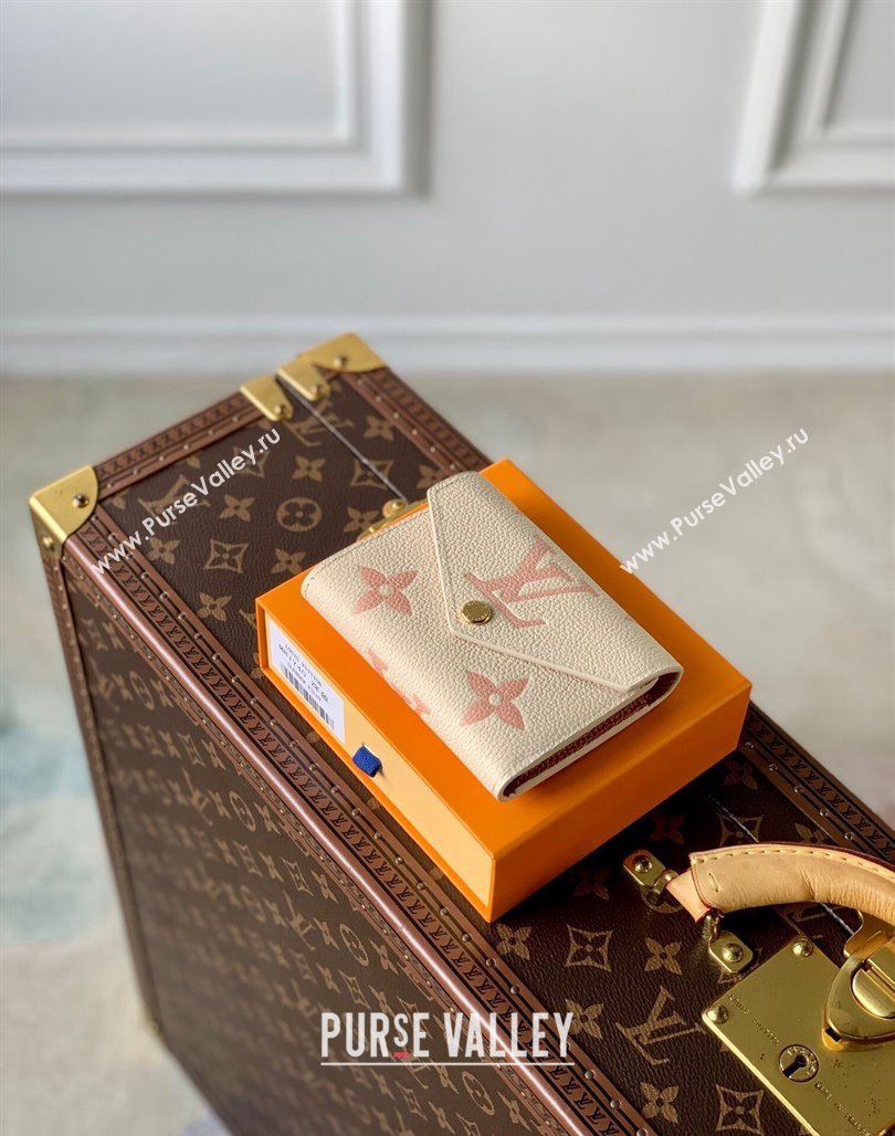 Louis Vuitton Victorine Wallet in Bicolor Monogram Empreinte Leather M80968 Pink 2024 (KI-240520075)