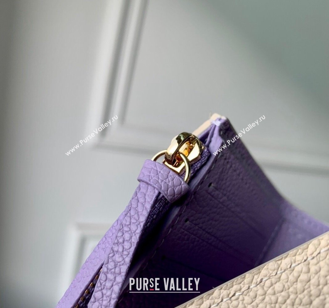 Louis Vuitton Victorine Wallet in Bicolor Monogram Empreinte Leather M80968 Purple 2024 (KI-240520076)