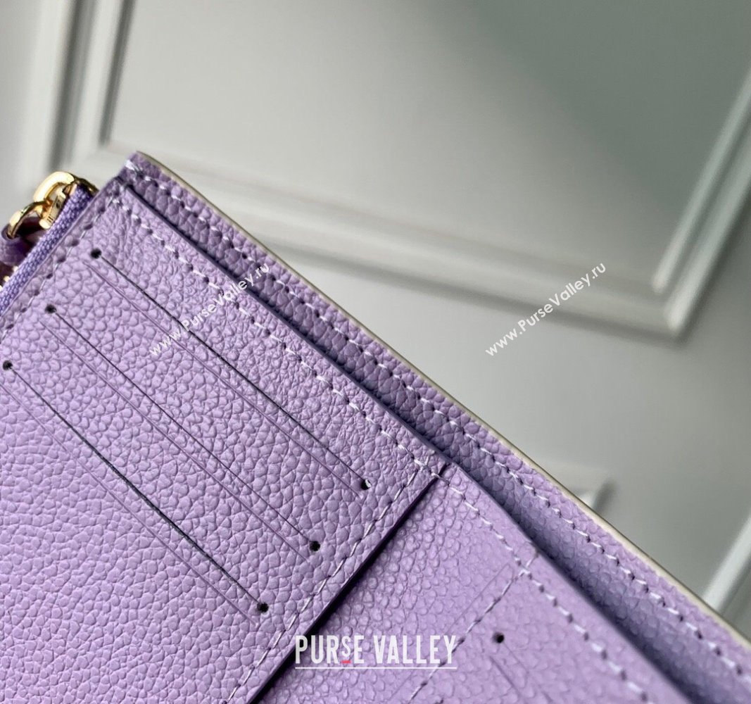 Louis Vuitton Victorine Wallet in Bicolor Monogram Empreinte Leather M80968 Purple 2024 (KI-240520076)