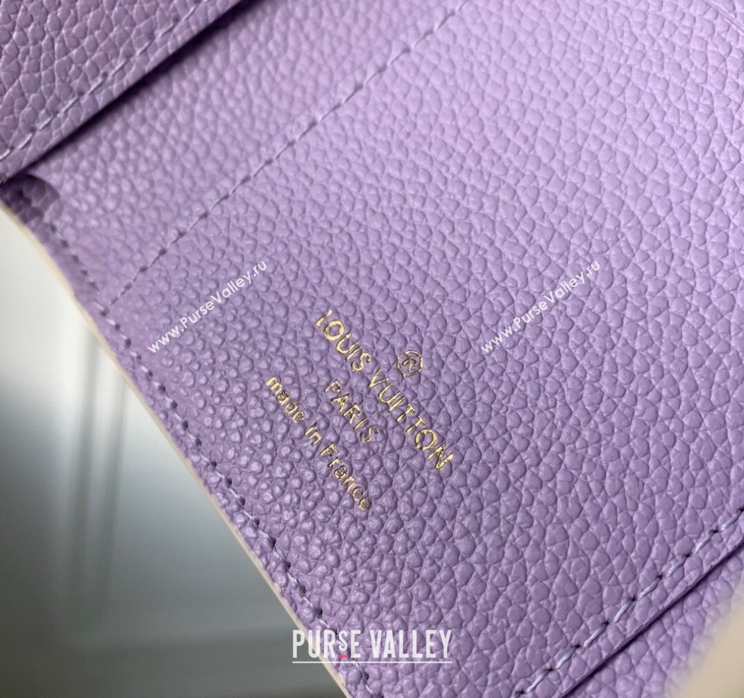 Louis Vuitton Victorine Wallet in Bicolor Monogram Empreinte Leather M80968 Purple 2024 (KI-240520076)