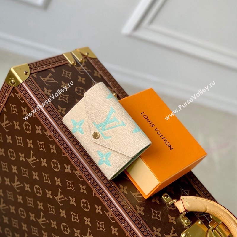 Louis Vuitton Victorine Wallet in Bicolor Monogram Empreinte Leather M80968 Green 2024 (KI-240520077)