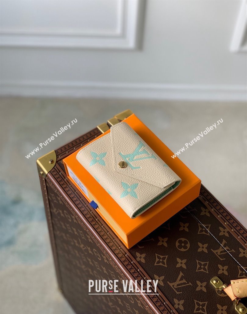 Louis Vuitton Victorine Wallet in Bicolor Monogram Empreinte Leather M80968 Green 2024 (KI-240520077)