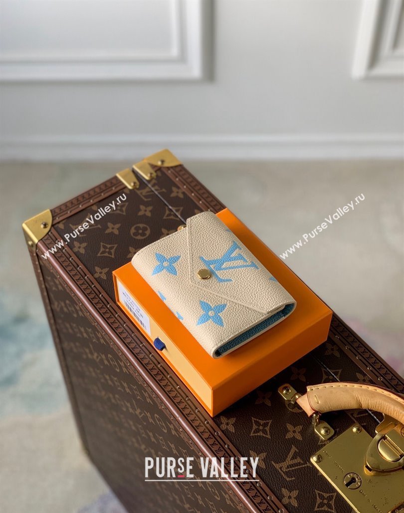 Louis Vuitton Victorine Wallet in Bicolor Monogram Empreinte Leather M80968 Blue 2024 (KI-240520078)