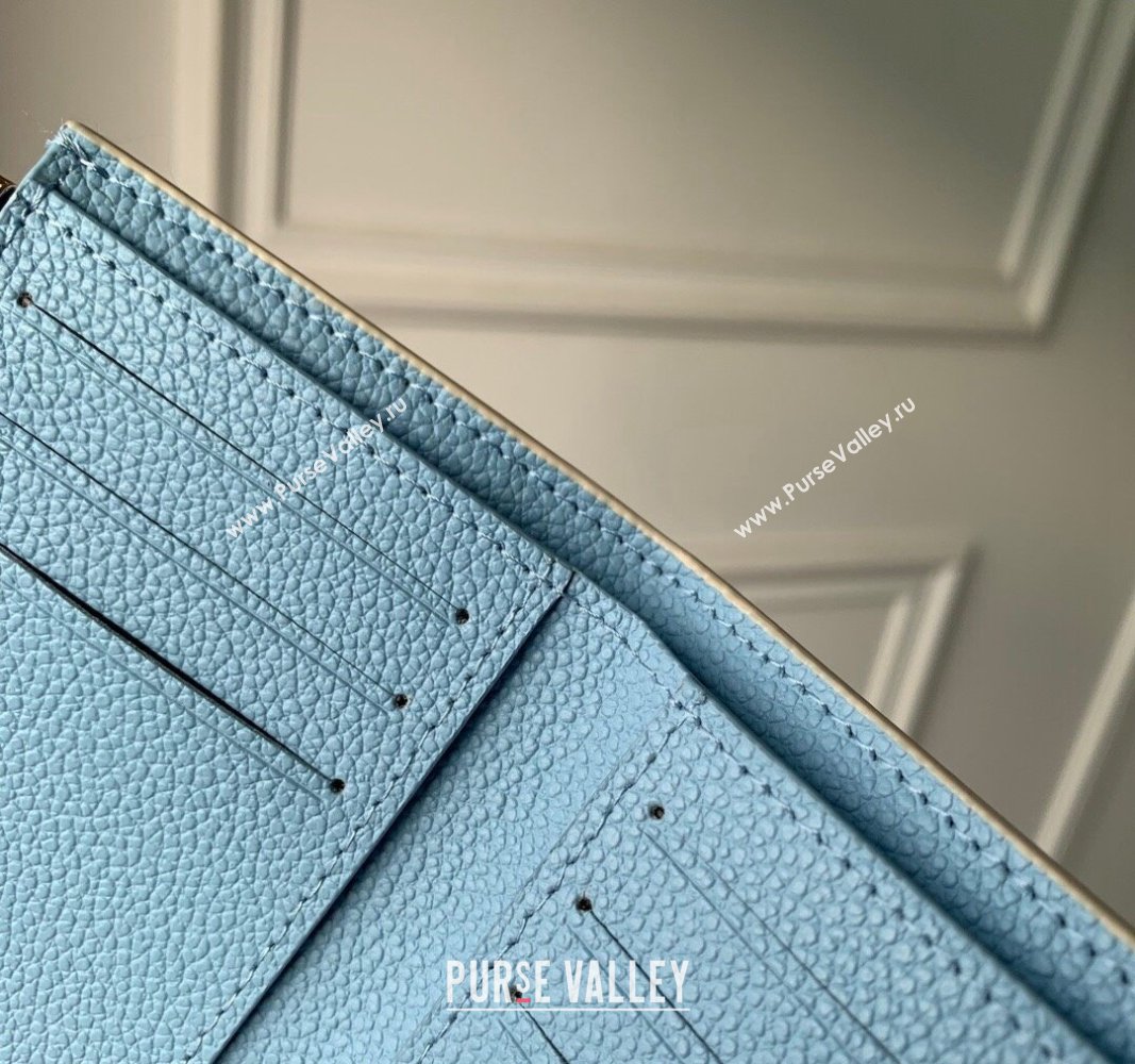 Louis Vuitton Victorine Wallet in Bicolor Monogram Empreinte Leather M80968 Blue 2024 (KI-240520078)