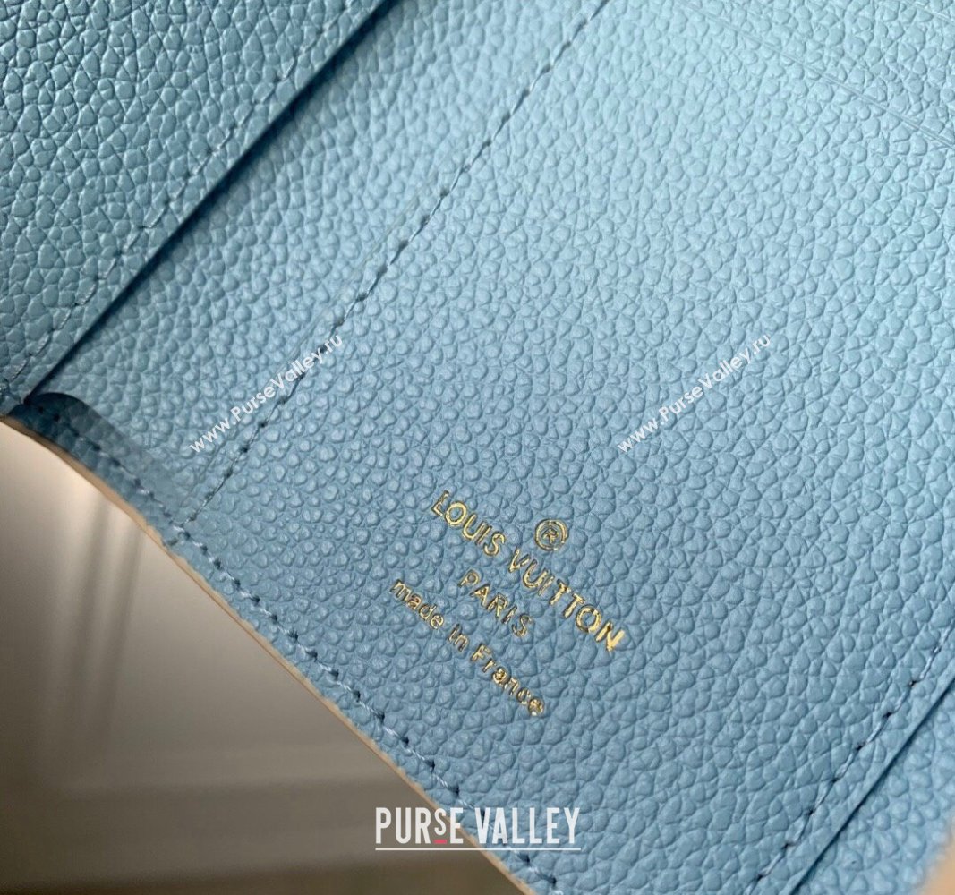 Louis Vuitton Victorine Wallet in Bicolor Monogram Empreinte Leather M80968 Blue 2024 (KI-240520078)